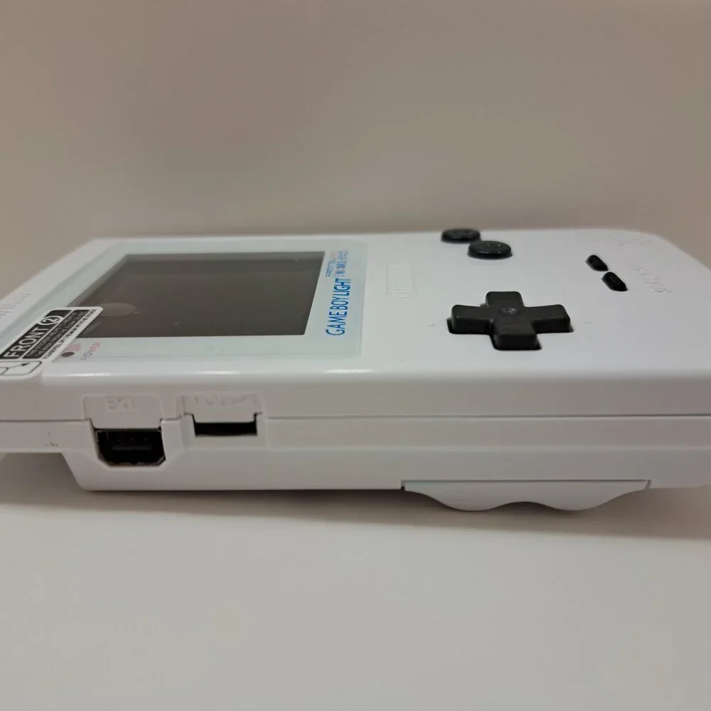 Refurbished Gameboy Light With Upgraded Backlit LCD Screen White